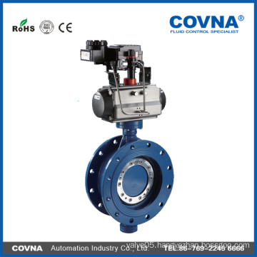 New design single acting flange ss304 pneumatic control butterfly valve with great price